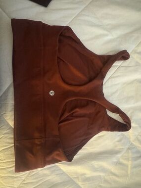 lululemon athletica Brown Padded Racerback Sports Bra